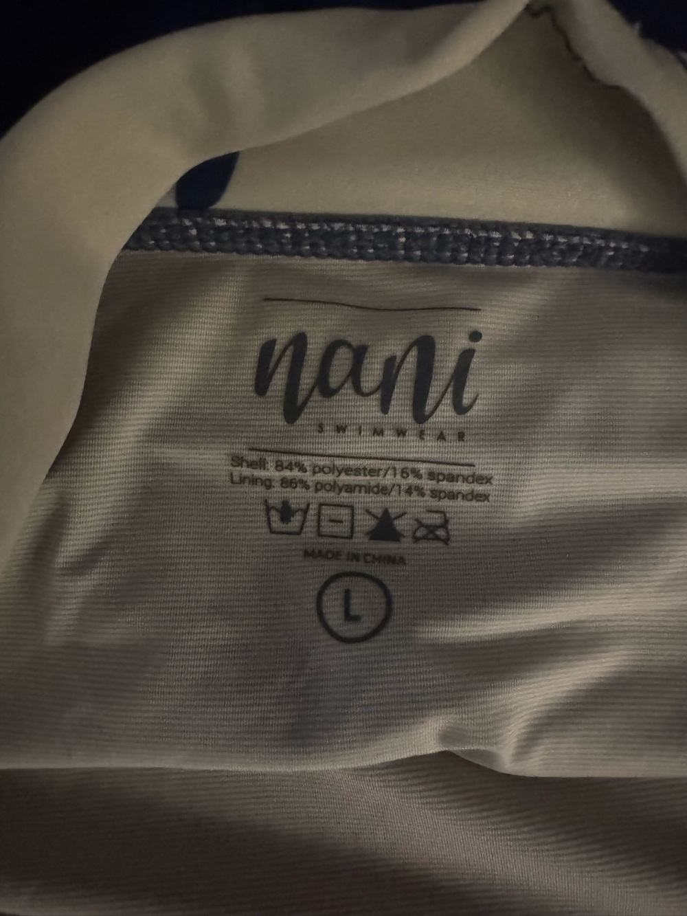 Nani swim- Navy & Cream Floral Sport Bikini Set - Picture 2 of 3